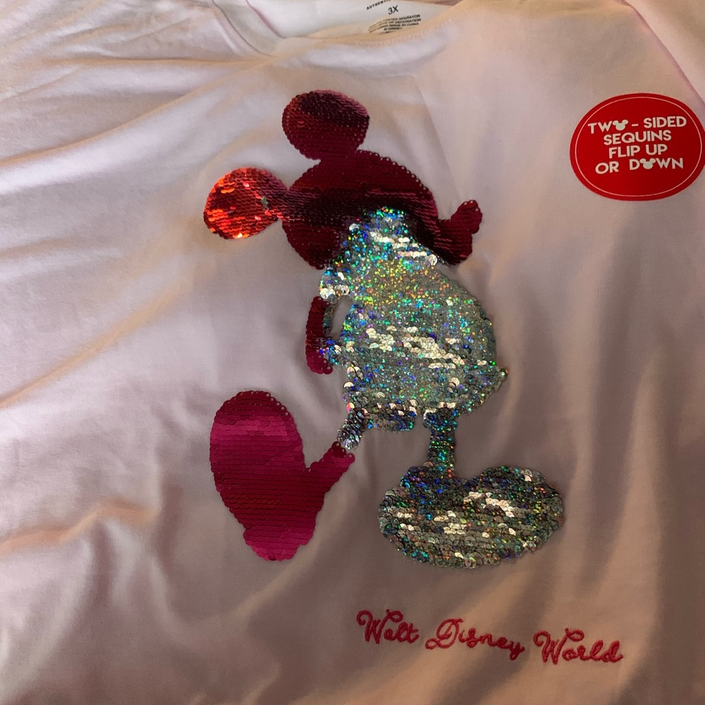 Disney Women’s 3x Sequin Tee BNWT